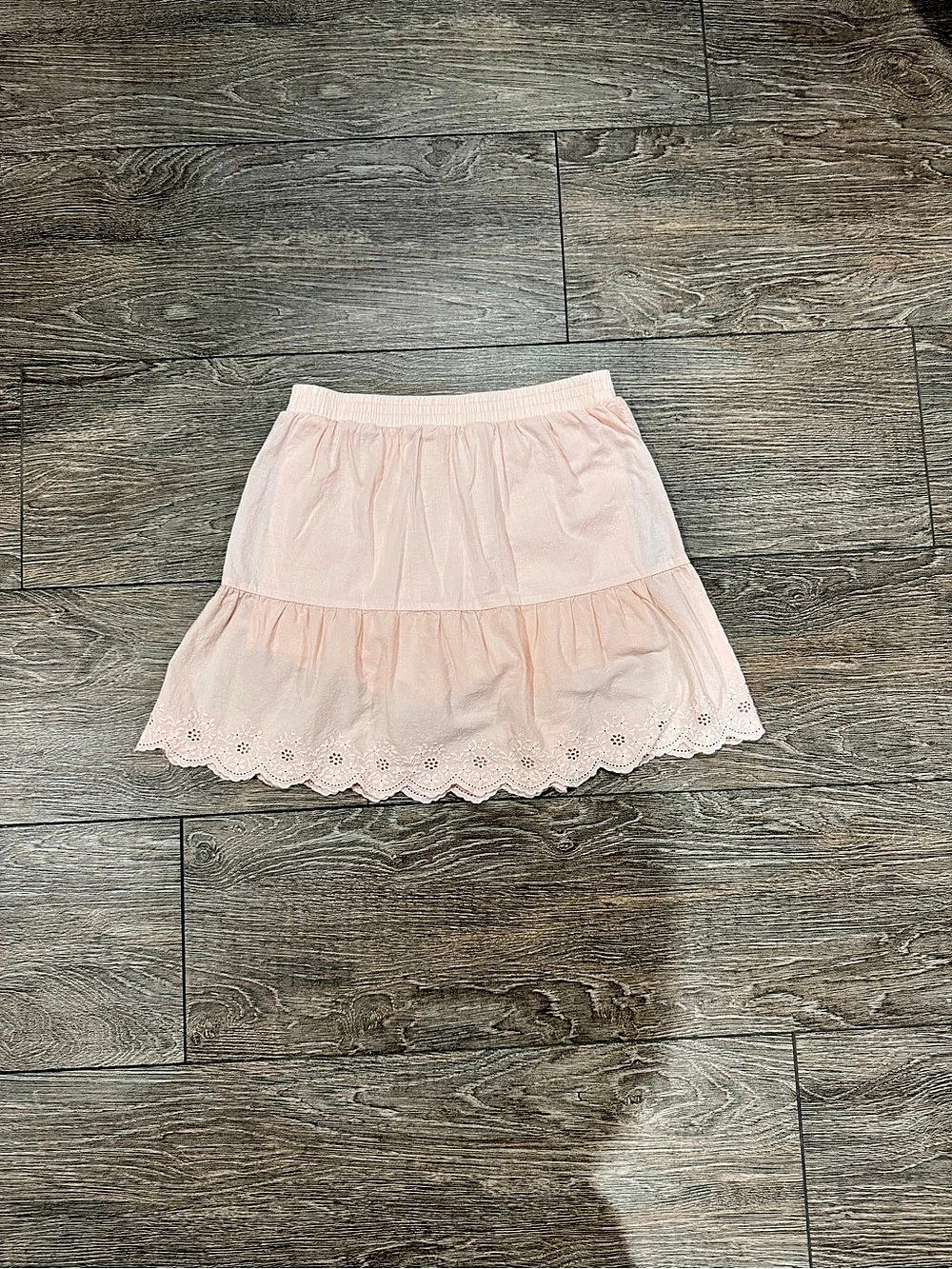 Carter's Girls Eyelet Skirt with Shorts Pink Size 14/14A Like New